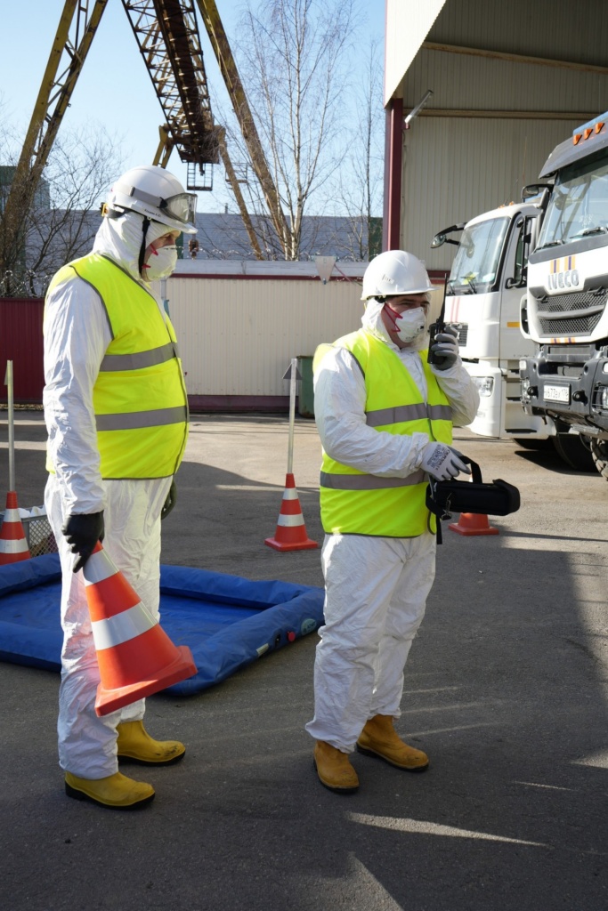 Радиационная разведка места условной ЧС