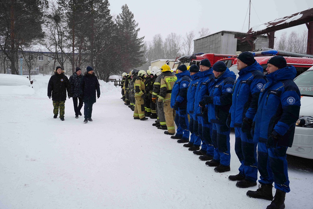 Построение спасателей Северского филиала АТЦ Росатома
