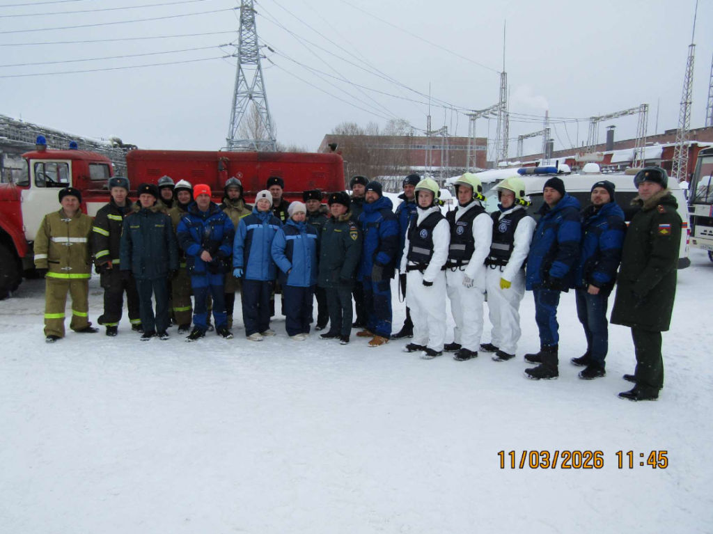 Участие АСФ Глазовского филиала в противопаводковой объектовой тренировке 