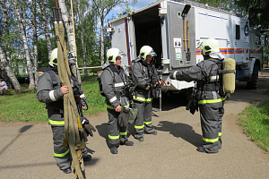 Глазовский филиал: участие в пожарно-тактическом учении