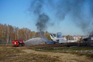 Участие АСФ Северского филиала в комплексном учении Международном аэропорту Томска 